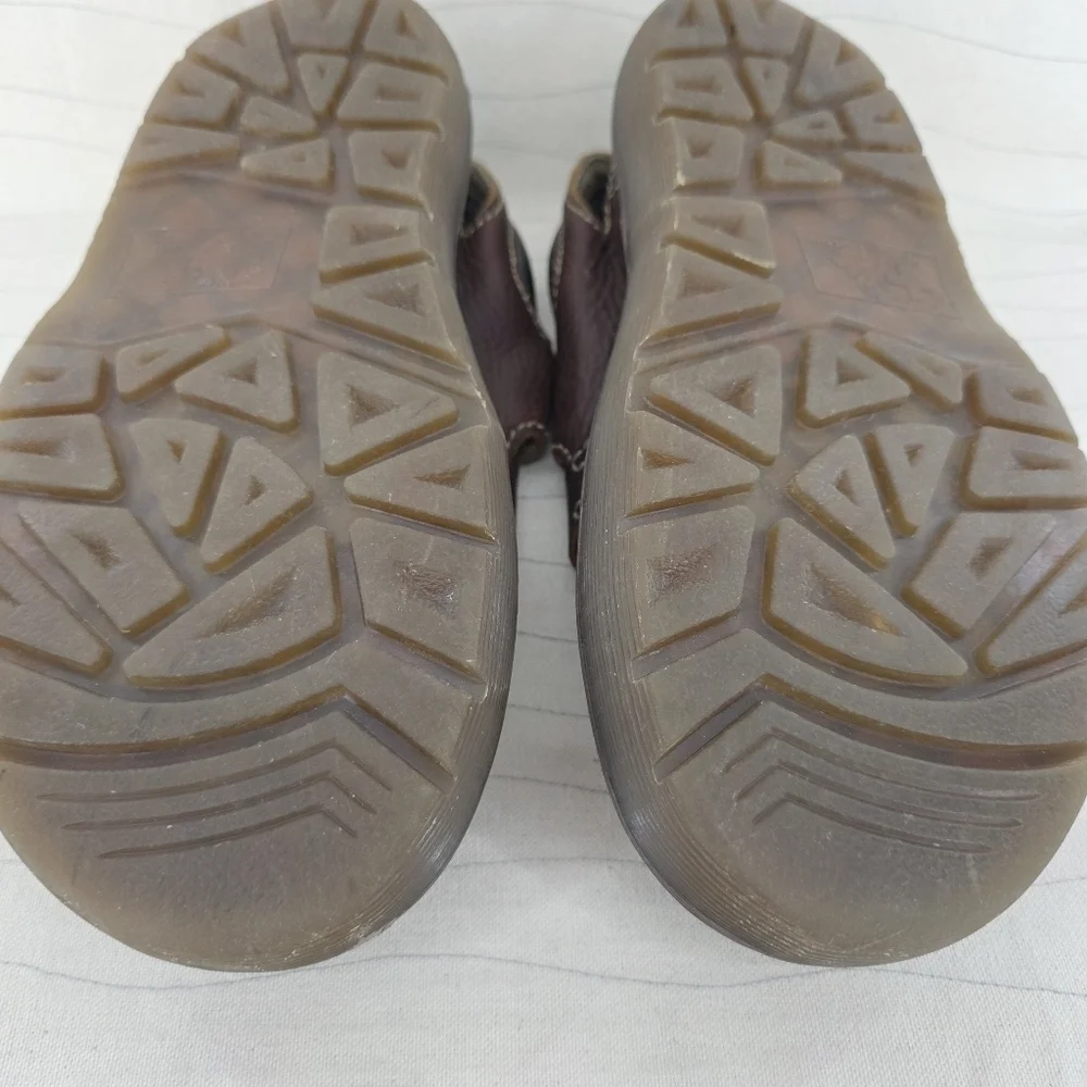 VNTG Dr Martens Mens Fisherman Brown Leather Chunky Closed Sandals 8332 Size 10